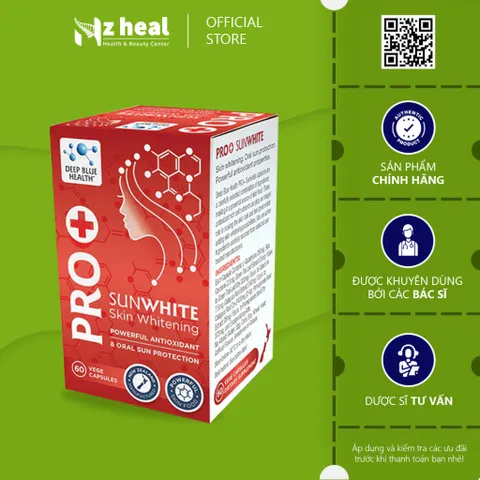 Viên ch.ống nắng sáng da Deep Blue Health Pro+ Sunwhite (30 viên/ 60 viên)