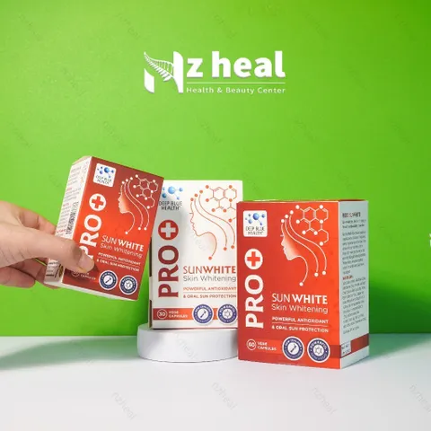 [Hỏa tốc] Bộ 2 viên uống chống nắng trắng da Deep Blue Health Pro Sun White New Zealand (60 viên)