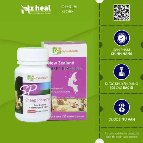 [Hỏa tốc] Đẹp Da Cùng Nhau Thai Cừu Sheep Placenta NZPureHealth 30v