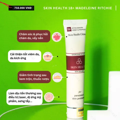 [Hỏa tốc] Kem Mật Ong Manuka 18+ Giảm Mụn, Mờ Thâm, Làm Dịu Da Dị Ứng Skin Health Crème