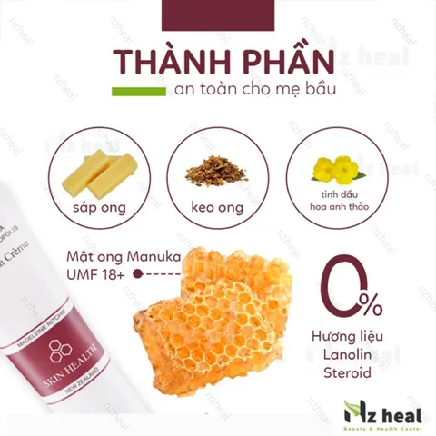[Hỏa tốc] Kem Mật Ong Manuka 18+ Giảm Mụn, Mờ Thâm, Làm Dịu Da Dị Ứng Skin Health Crème