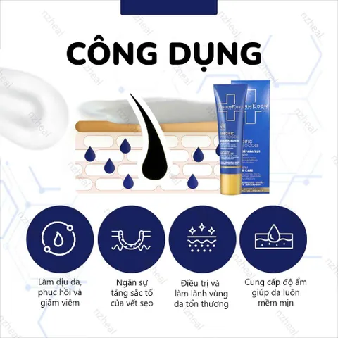 Kem dưỡng phục hồi da DermEden Specific Protocole Cicaderm Repair Care (30ml) - Nzheal
