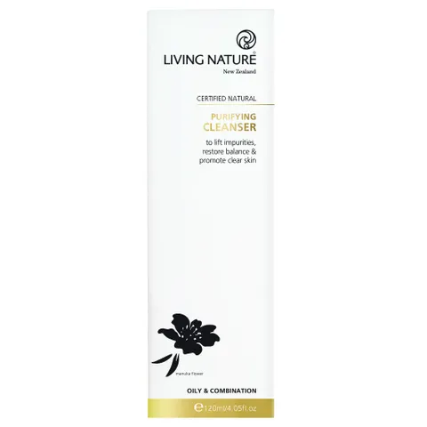 [Hỏa tốc] Sữa rửa mặt thanh lọc Living Nature Purifying Cleanser 120ml - Nzheal