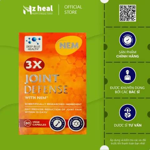 Viên uống bổ xương khớp Deep Blue Health 3x Joint Defense (60 viên) - Nzheal