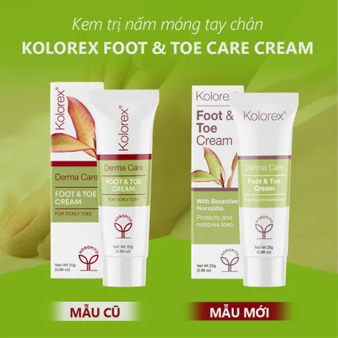 [Hỏa tốc] Kem Thoa N.ấm Candida Móng Tay, Chân Kolorex Foot & Toe Care Cream 25g