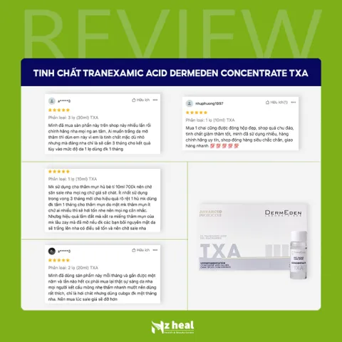 Tinh chất giảm nám, giảm tàn nhang DermEden TXA Concentrate Anti-Taches Dark Spots (3x10ml)