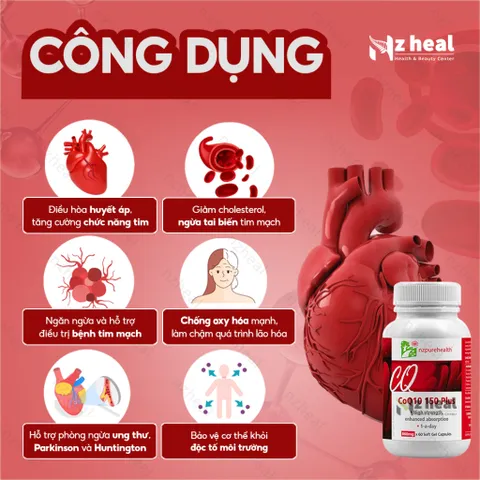 [Hỏa tốc] Viên Chống Lão Hoá Nzpurehealth CoQ10 150 Plus 30 viên