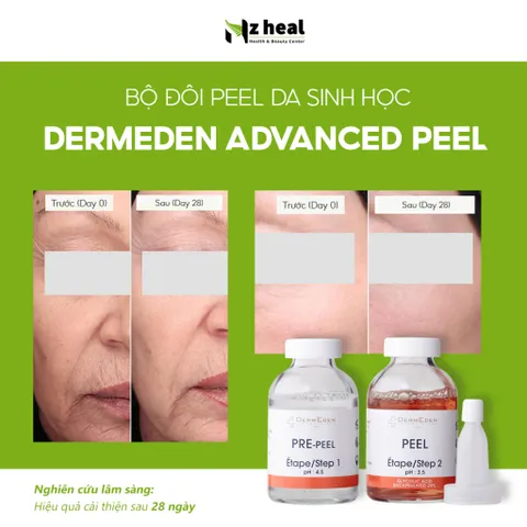 Bộ đôi thay da sinh học DermEden Advanced Peel: Tinh chất trước thay da (Pre-Peel) và Tinh chất thay da (Peel)