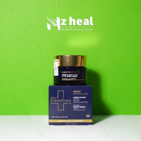 Bộ đôi chống lão hóa, dưỡng trắng da chuyên sâu ban đêm DermEden Night Protocole Intense Serum 30ml + Night Cream 50ml