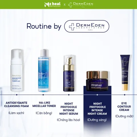 Kem chống lão hoá, sáng da DermEden Night Protocole Intense Night Cream (50ml)
