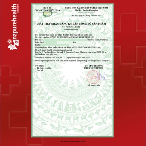 [Hỏa tốc] Ginkgo Biloba NZPureHealth Viên Uống Bổ Não, Tăng Trí Nhớ (100 viên)