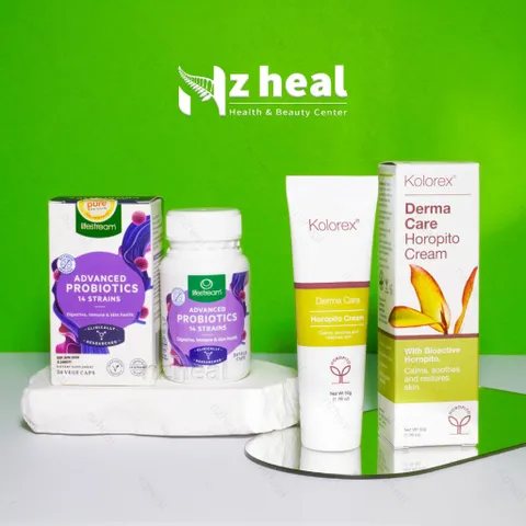 [Hỏa tốc] Bộ đôi kiểm soát nấm candida: Kem thoa Kolorex Cream và Men vi sinh Lifestream Probiotics