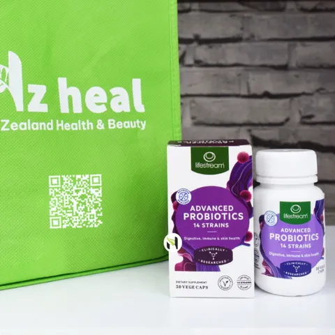 Combo bổ trợ tiêu hóa: Men Vi Sinh Lifestream Probiotic 30 viên + Giải Độc Gan Liv Well 30 viên - NZHEAL