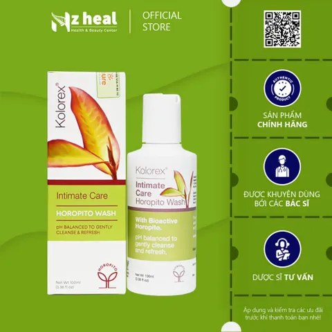 [Hoả tốc] Gel vệ sinh Kolorex Intimate Care Horopito Wash 100ml (Nam/ Nữ/ LGBT) - Nzheal