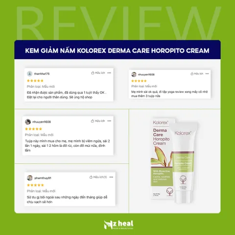 [Hỏa tốc] Kem Thoa Giảm Nấm Candida Kolorex Derma Care Horopito Cream (50gr)