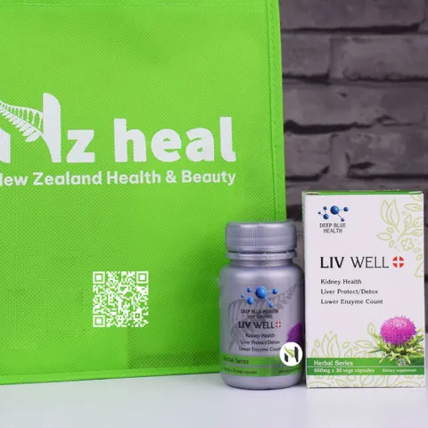 [Hỏa tốc] Thanh Lọc Gan, Giải Độc Gan Liv Well Deep Blue Health 660mg (30 Viên)