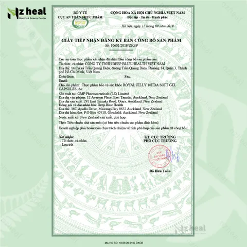 [Hỏa tốc] Viên Uống Sữa Ong Chúa Royal Jelly NZPureHealth 30v
