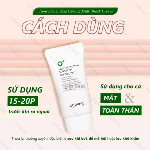 [Hỏa tốc] Kem chống nắng bảo vệ da Oyoung Multi Block Cream SPF 50 PA+++