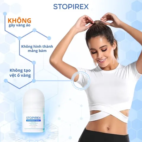 Lăn khử mùi, ngăn tiết mồ hôi nách Stopirex Détranspirant Intensif Peaux Sensibles 30ml