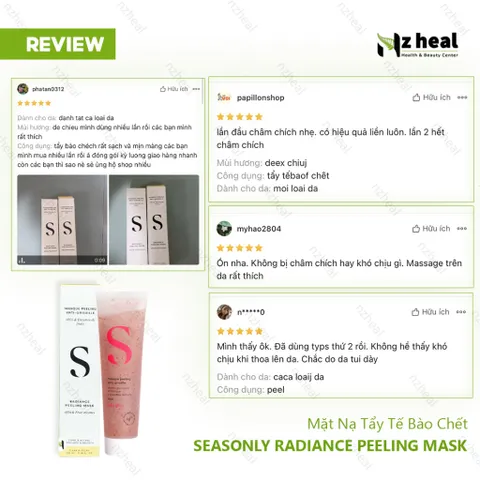 [Hỏa tốc] Mặt nạ tẩy tế bào chết Seasonly Radiance Peeling Mask (Masque Peeling AntiGrisaille) 100ml