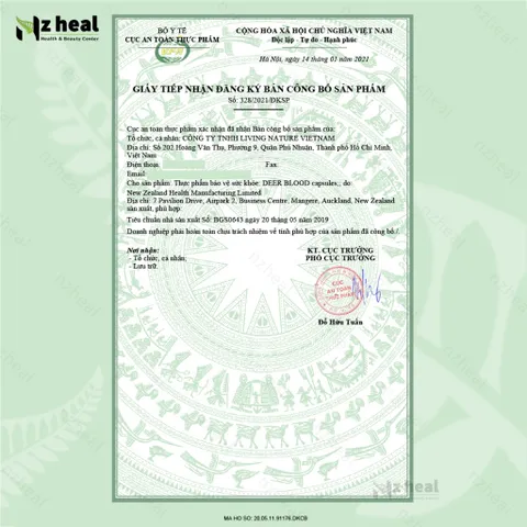 Nzpurehealth Deer Blood Viên bổ máu, bổ sắt từ Máu hươu (30 viên)