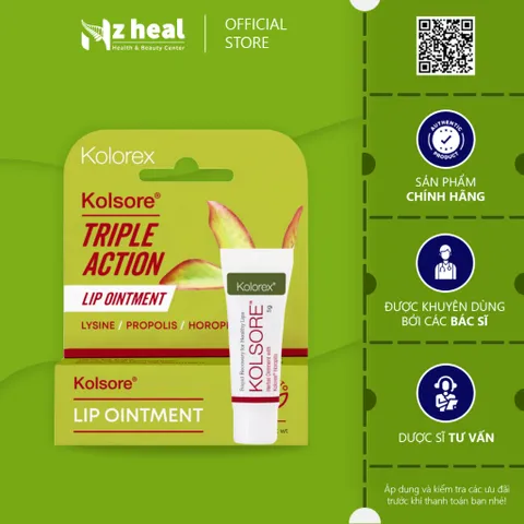 [Hỏa tốc] Kem giảm chàm môi, herpes môi Kolorex Kolsore Lip Care Ointment 5g
