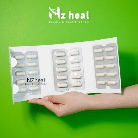 [Hỏa tốc] Viên uống HSN Hair Skin Nails Deep Blue Health: giảm nhờn mụn, sáng da, dưỡng tóc móng (30 viên)