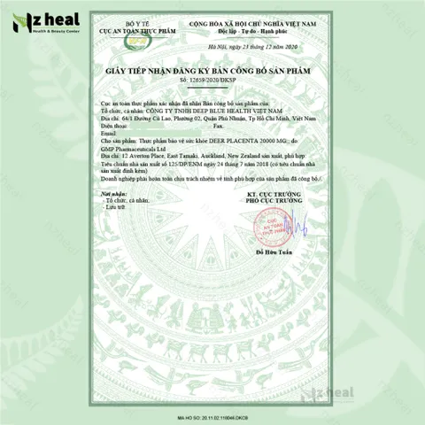 [Hỏa tốc] Viên Uống Nhau Thai Hươu Age No More Deer Placenta 60 Viên - New Zealand