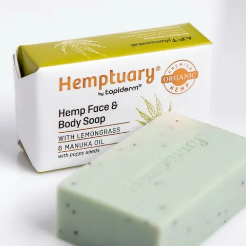 [Hỏa tốc] Xà Phòng Rửa Mặt & Cơ Thể Từ Hạt Gai Dầu H.emptuary Face and Body Soap 100g