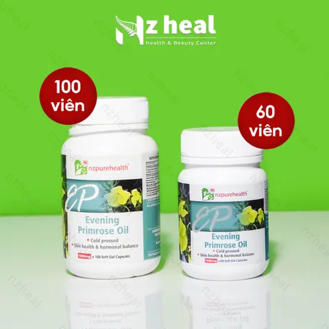 Viên uống dầu Hoa Anh Thảo cân bằng nội tiết, đẹp da NzPurehealth Evening Primrose Oil 100 Viên