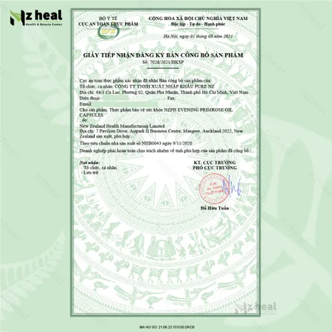 Viên uống dầu Hoa Anh Thảo cân bằng nội tiết, đẹp da NzPurehealth Evening Primrose Oil 100 Viên
