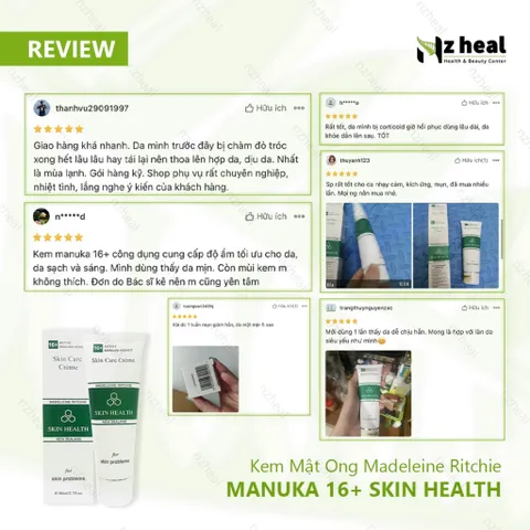 [Hỏa tốc] Kem Mật Ong Manuka 16+ Skin Health 40ml/ 80ml