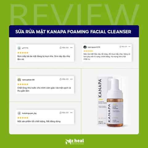 [Hỏa tốc] Sữa rửa mặt Xtend-Life Kanapa Foaming Facial Cleanser 100ml - Nzheal