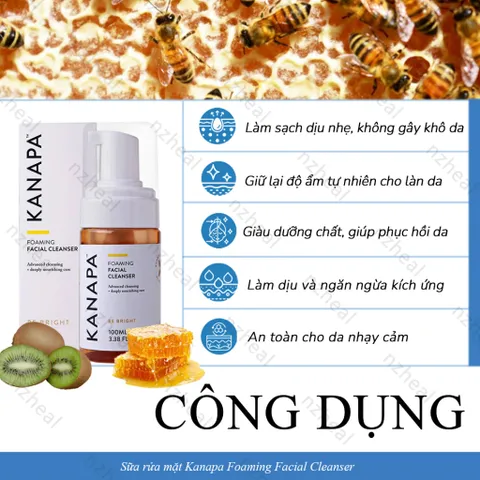 [Hỏa tốc] Sữa rửa mặt Xtend-Life Kanapa Foaming Facial Cleanser 100ml - Nzheal