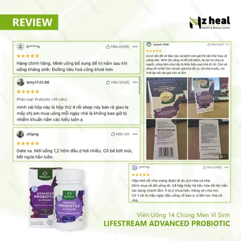 [Hỏa tốc] Men Vi Sinh 14 Chủng Lifestream Advanced Probiotic New Zealand - (30 viên)