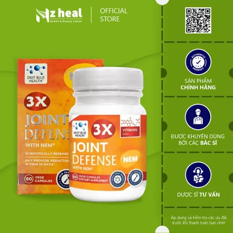 Viên Uống Bổ Xương Khớp Deep Blue Health 3x Joint Defense with NEM 60 viên