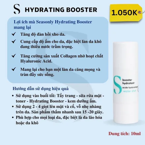 [Hỏa tốc] Kem dưỡng ẩm Seasonly Hydrating Booster (Booster Hydratant) 10ml