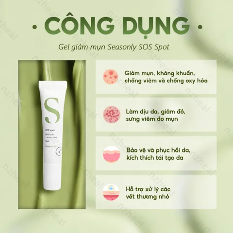 Gel giảm mụn Seasonly SOS Spot 15ml