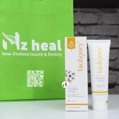 [Hỏa tốc] Kem bổ sung Vitamin E Biohoney Natural Vitamin E Cream 50g - Nzheal