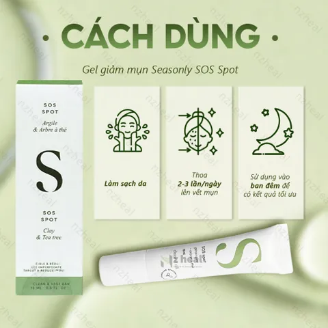 Gel giảm mụn Seasonly SOS Spot 15ml