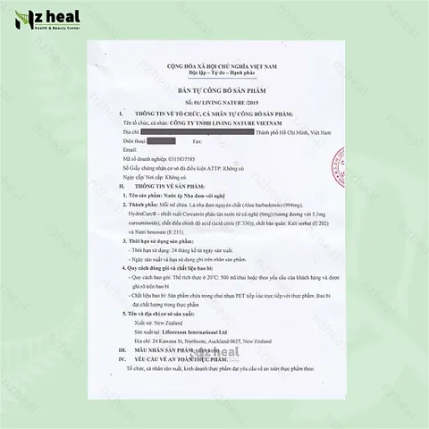 [Hỏa tốc] Nước ép nha đam nghệ Lifestream Biogenic Aloe Vera with Turmeric 500ml
