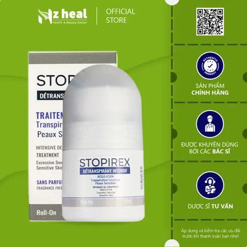 Lăn nách Stopirex giúp khử mùi, kháng khuẩn, ngăn tiết mồ hôi nách