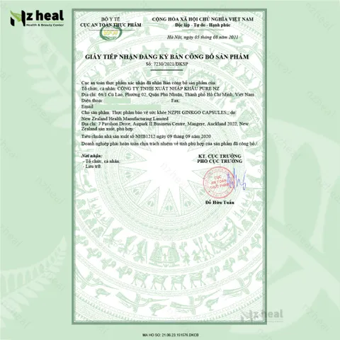 [Hỏa tốc] Viên Uống Bổ Não, Tăng Trí Nhớ NZPH Ginkgo Biloba Capsules NZPureHealth (30/100 viên) - Nzheal