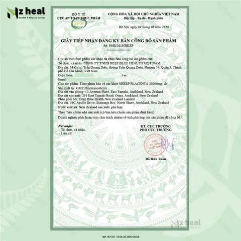Viên Nhau Thai Cừu Age No More Ovine Placenta 13,500mg (60 viên)
