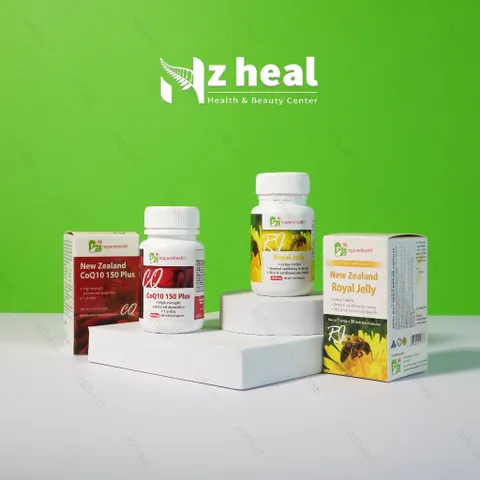 [Hỏa tốc] Bộ Đôi Chống Lão Hoá: Nzpurehealth CoQ10 150 Plus và Viên Uống Sữa Ong Chúa NZPureHealth Royal Jelly - NZHEAL
