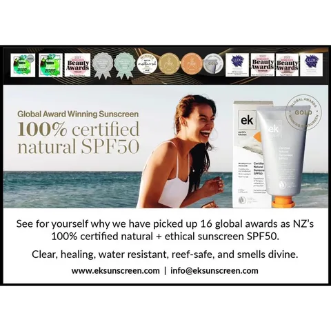 [Hỏa tốc] Kem chống nắng organic EK Kawakawa Sunscreen SPF50 150g