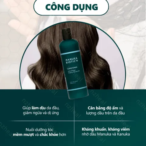 [Hỏa tốc] Dầu gội cho da đầu nhạy cảm Manuka Biotic Shampoo for Sensitive Scalp 300ml