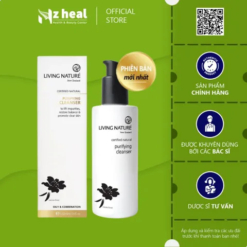 [Hỏa tốc] Sữa rửa mặt làm sạch sâu Living Nature Purifying Cleanser 120ml