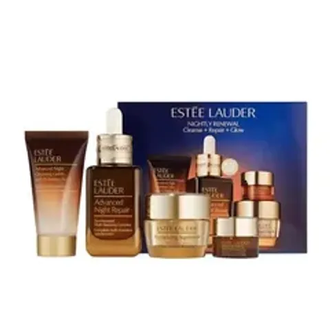 Set Dưỡng Da Estée Lauder Nightly Renewal Cleanse + Repair + Glow Set 4 Món Chính hãng 818758