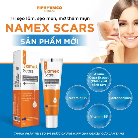 Gel Hỗ Trợ Giảm Sẹo Mờ Thâm Mụn Namex Scars 15g